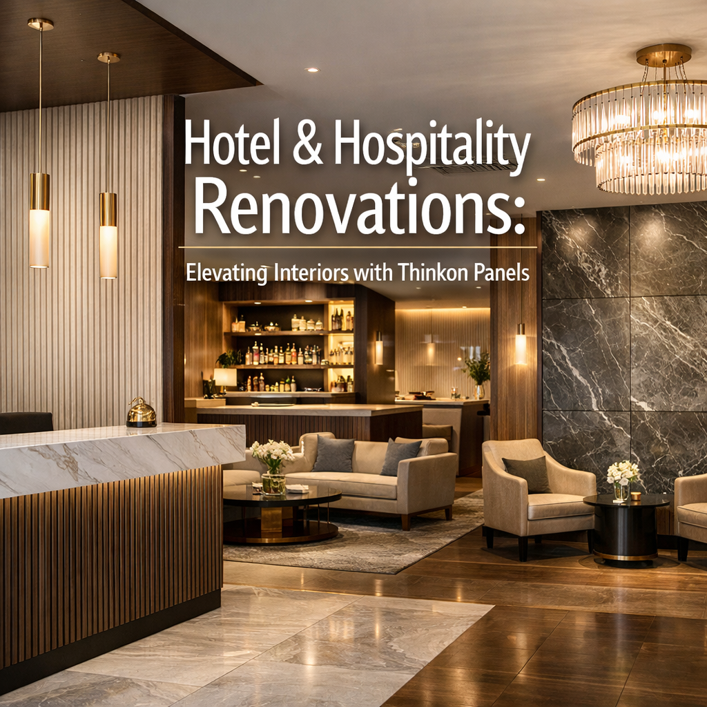 Hotel & Hospitality Renovations: Elevating Interiors with Thinkon Panels