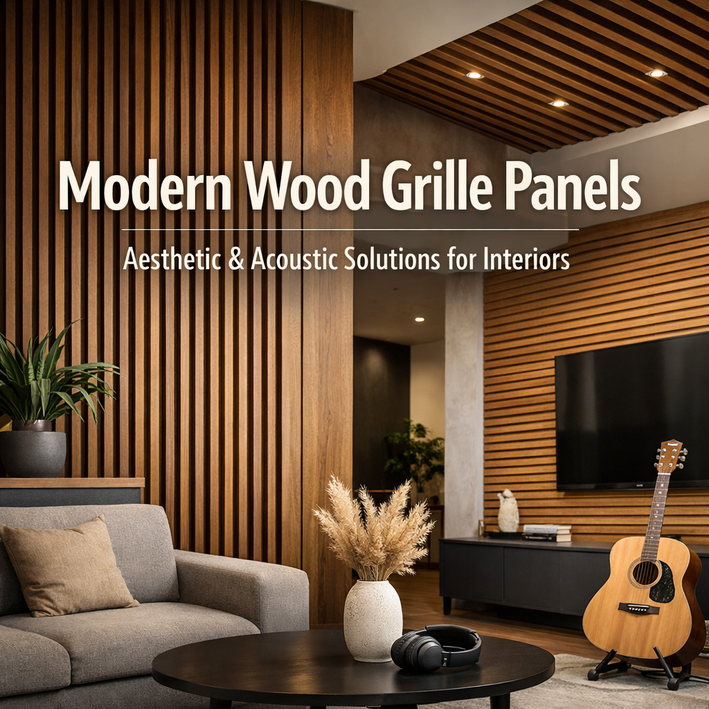 Modern Wood Grille Panels: Aesthetic & Acoustic Solutions for Interiors